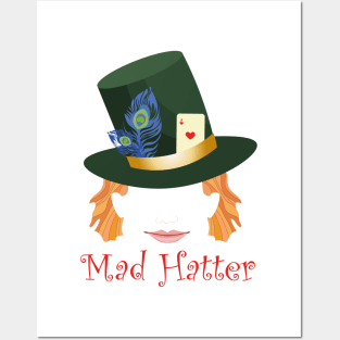 Mad hatter portrait Posters and Art